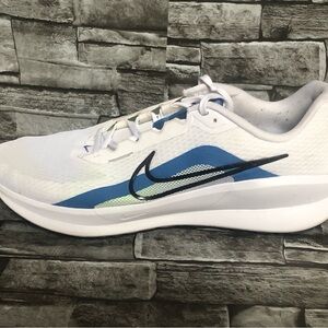 Nike Downshifter 13 Men's Size:14 White Black Athletic Running Shoes FD6454-103